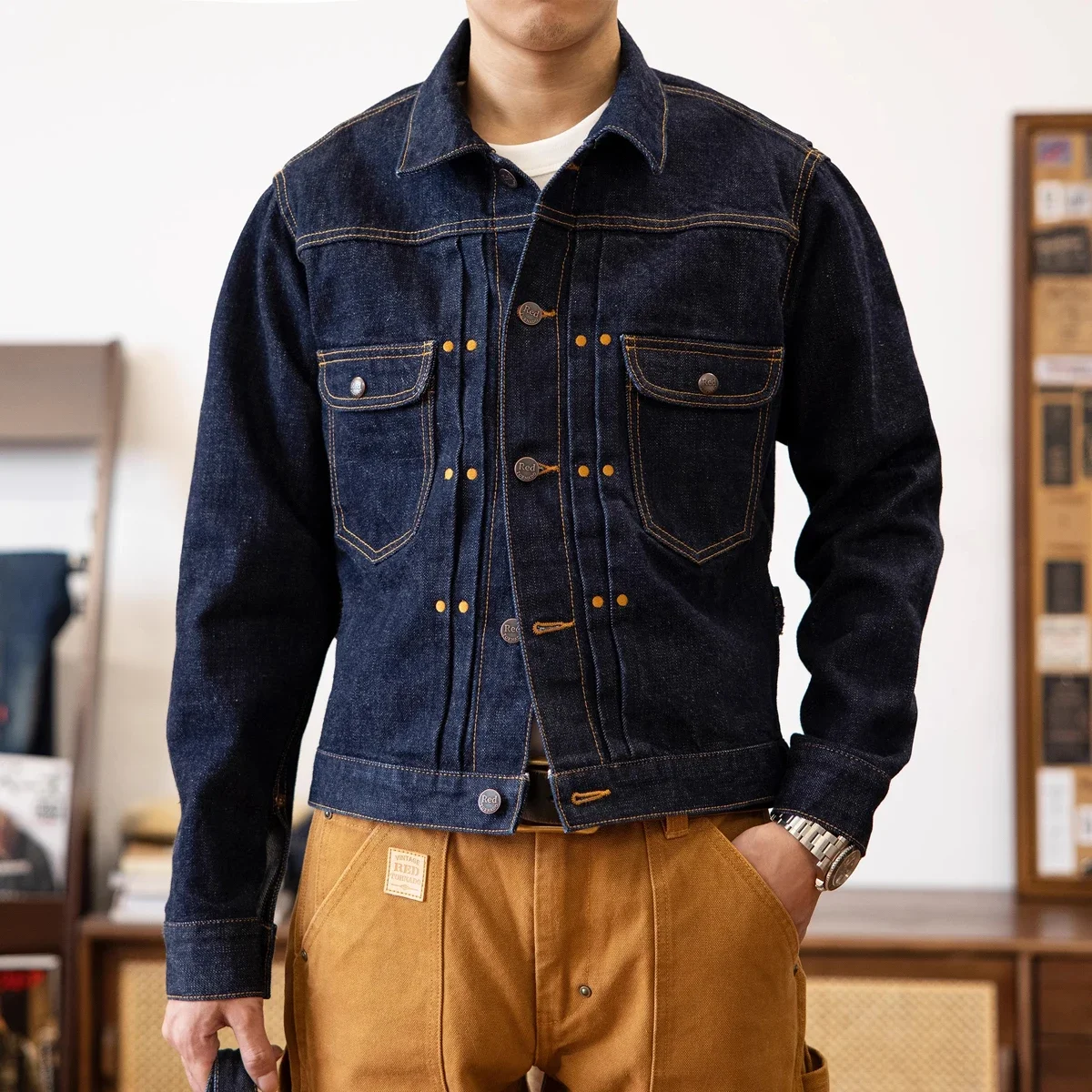 Men'S Shoes With Jeans - Red Tornado 11MJ Jaqueta jeans com