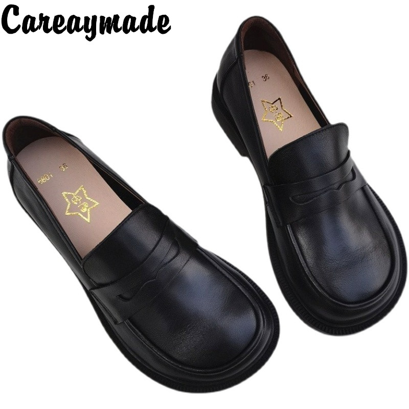 Men'S Shoes With Toes - Careaymade-sapatos Oxford casual masculino e feminino,