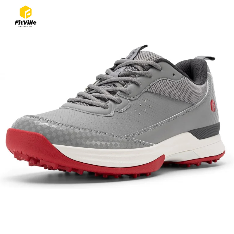 Men'S Shoes Professional - Sapatos de Golfe FitVille Wide para