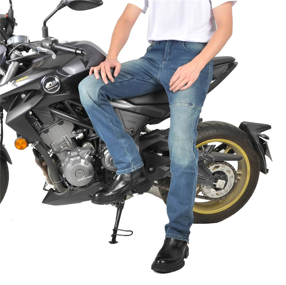 Calças de jeans para motocicli - Men'S Shoes With Jeans avaliação e preço