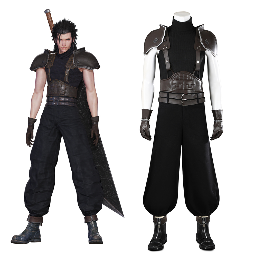Zack fair cosplay traje ff7 un - Men Shoes Europe To Us avaliação e preço