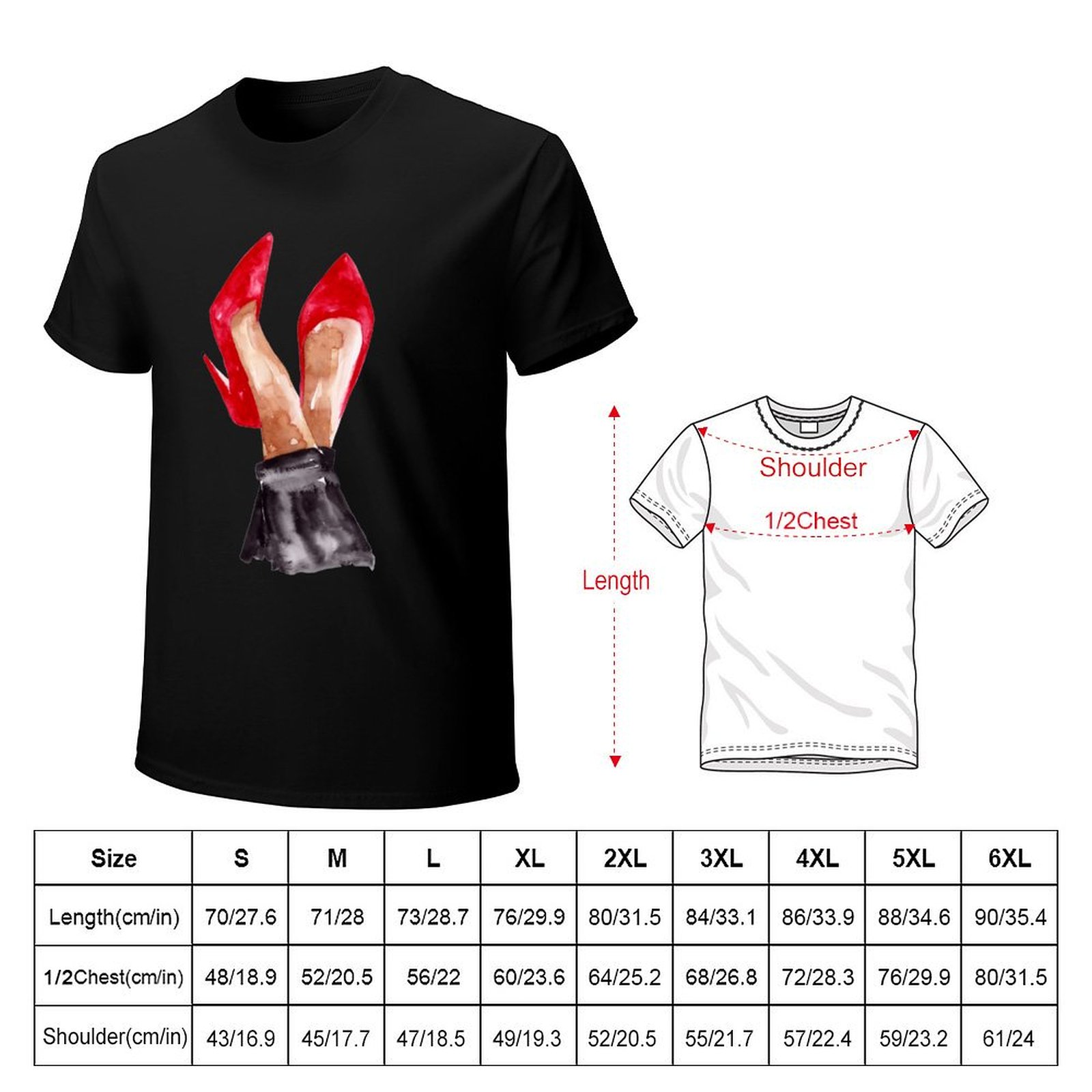 Camiseta com ilustração em agu - Men Shoes Illustration avaliação e preço