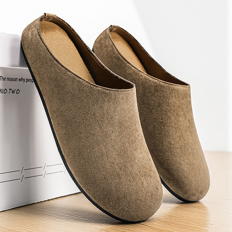 Novos Mules Masculinos Slip-On - Men'S Shoes With Toes avaliação e preço