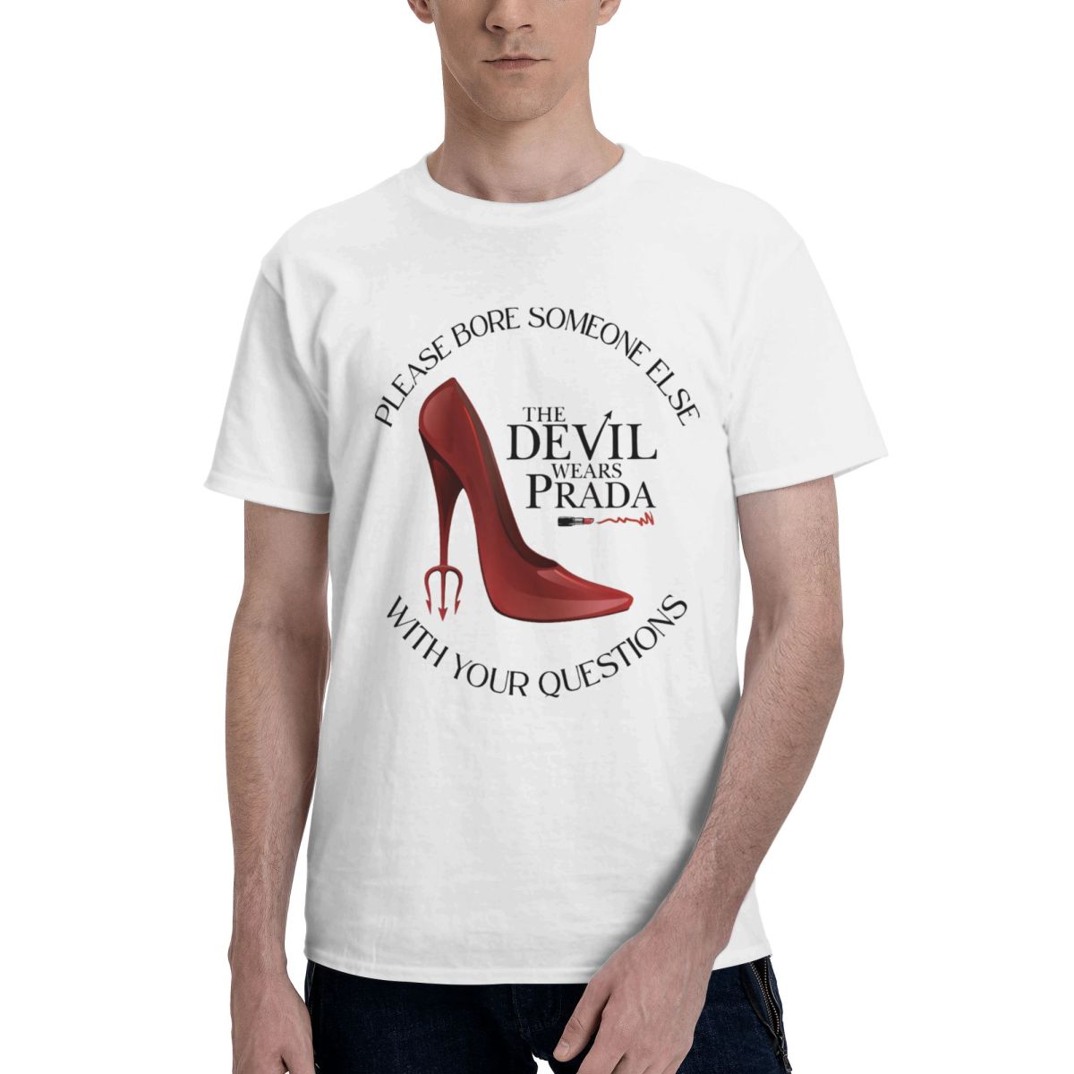Camiseta masculina vermelha co - Men Shoes Prada avaliação e preço