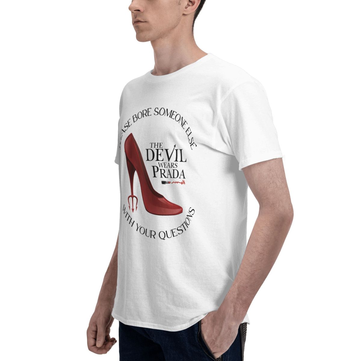 Camiseta masculina vermelha co - Men Shoes Prada avaliação e preço