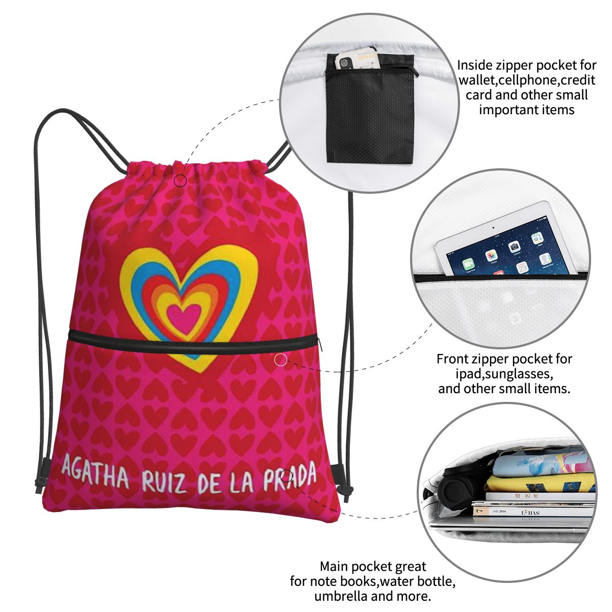 Mochilas com padrão Agatha Rui - Men Shoes Prada avaliação e preço